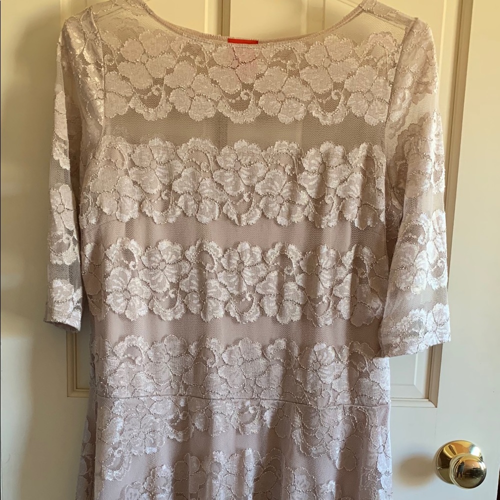 jackie can fit and flare Champagne size 16 Dress.